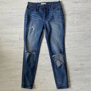 Madewell High Rise skinny distressing Jeans Womens